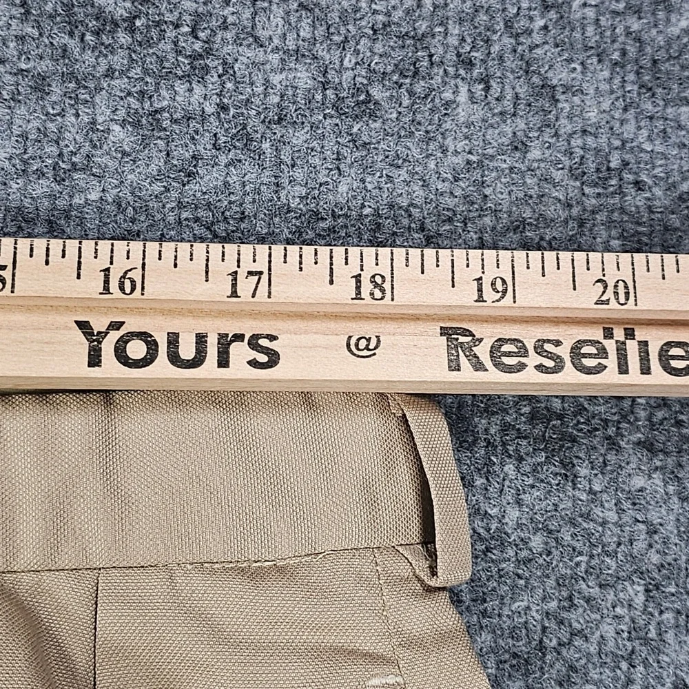 Vintage Polo Ralph Lauren Mens 36x31.5 Khaki Pleated Cuffed Chino Pants Y2K